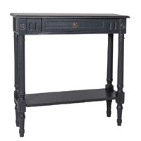 Norfolk Console Black with 1 Dr & shelf (Flatpacked)